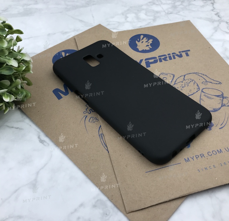 Чохол силіконовий для Samsung J6 Plus 2018 чорний (4949) 