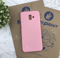 Чохол силіконовий для Samsung J6 Plus 2018 рожевий (4950) - фото 1 - Чохли для УФ друку