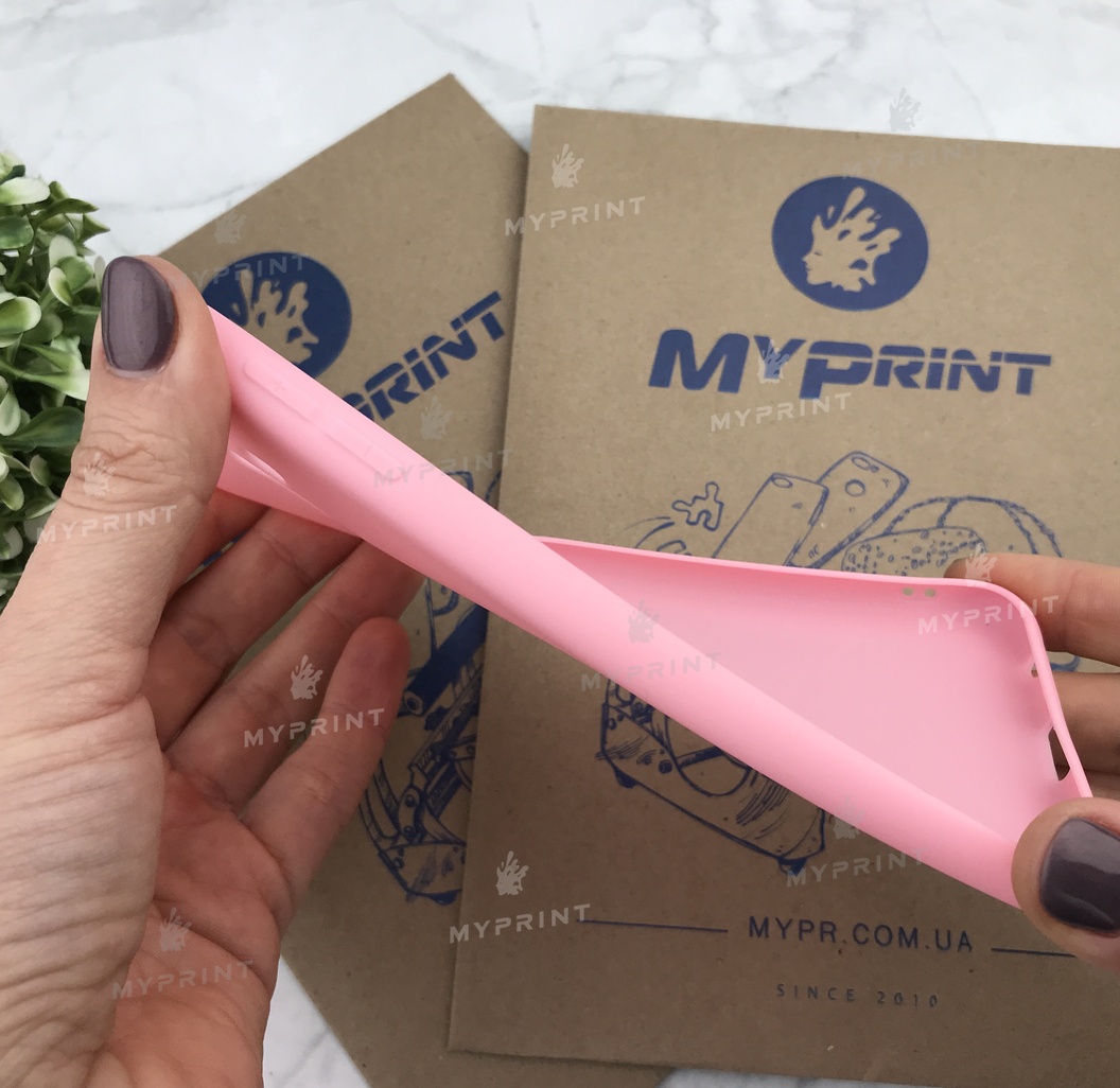 Чохол силіконовий для Samsung J6 Plus 2018 рожевий (4950) - фото 3 - Чохли для УФ друку