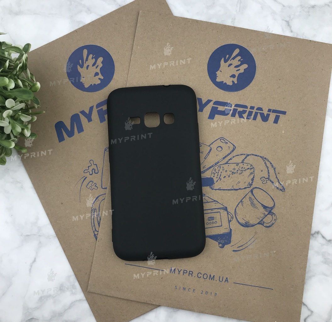 Чохол силіконовий для Samsung J1 / J120 (2016) чорний (4885) - фото 1 - Чохли для УФ друку
