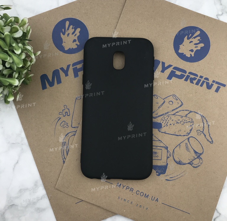 Чохол силіконовий для Samsung J330 чорний (4907) 