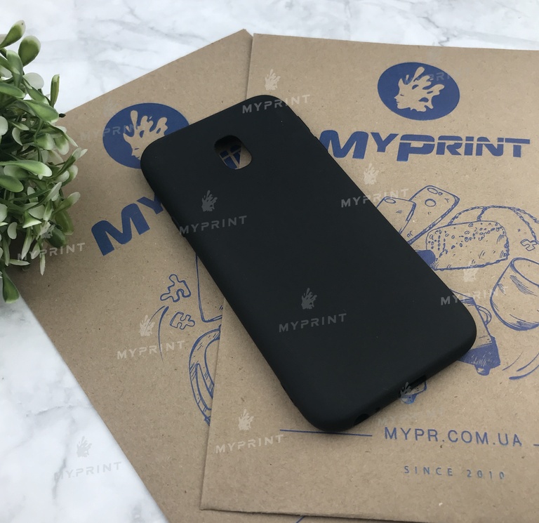 Чохол силіконовий для Samsung J330 чорний (4907) 