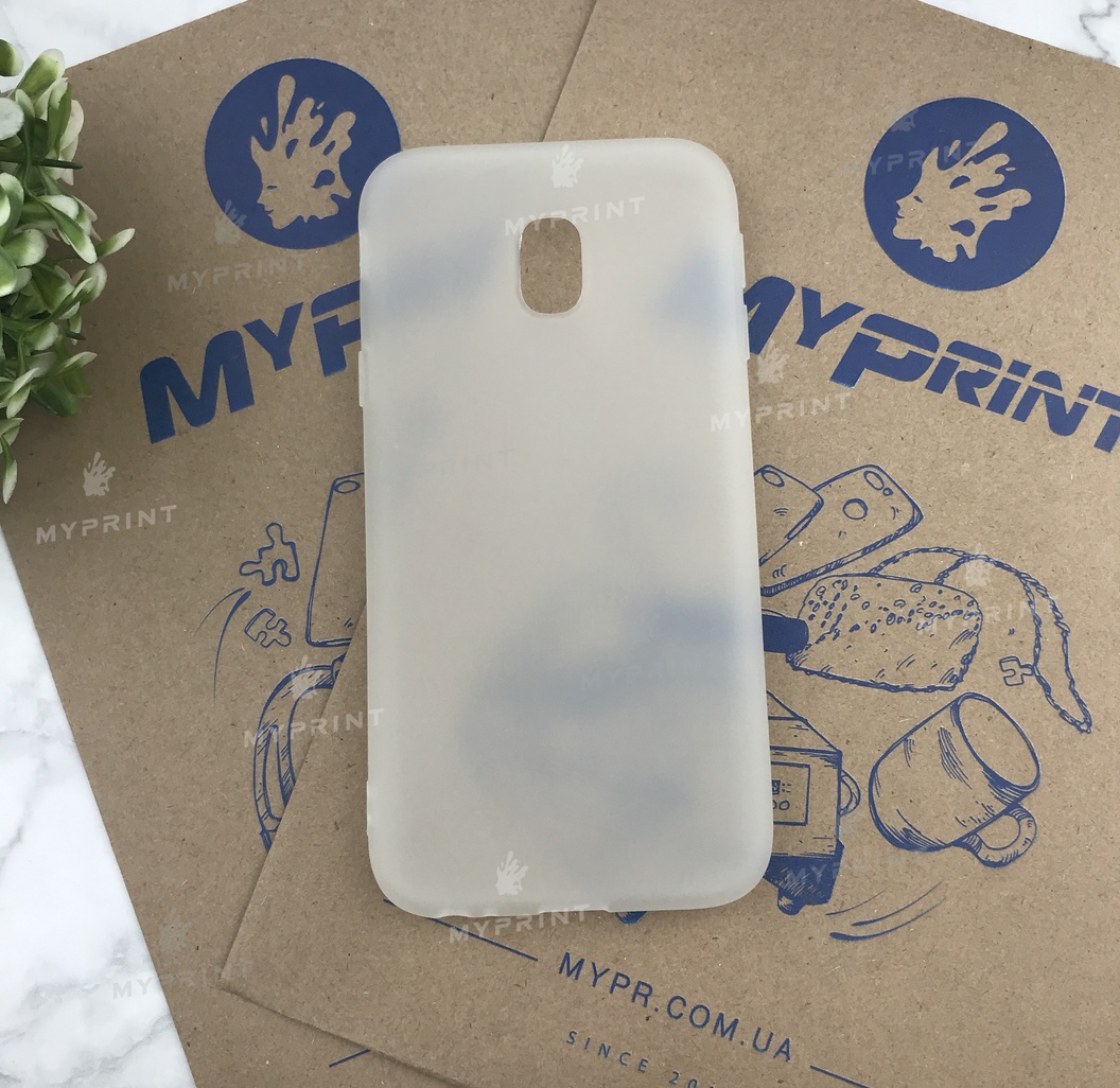 Чохол силіконовий для Samsung J330 білий (4906) - фото 1 - Чохли для УФ друку