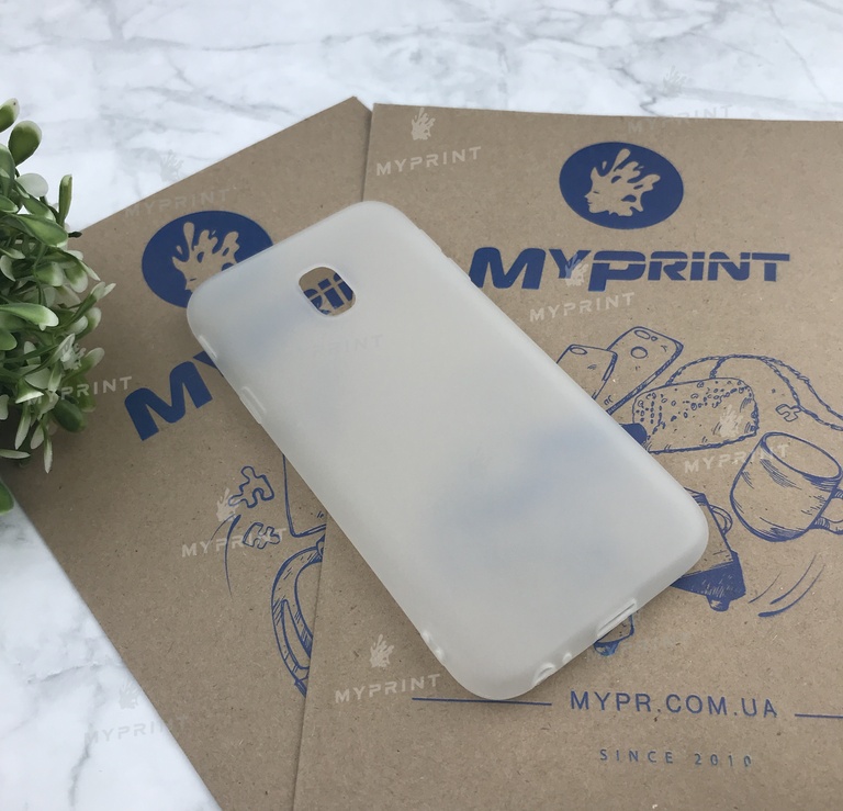 Чохол силіконовий для Samsung J330 білий (4906) 
