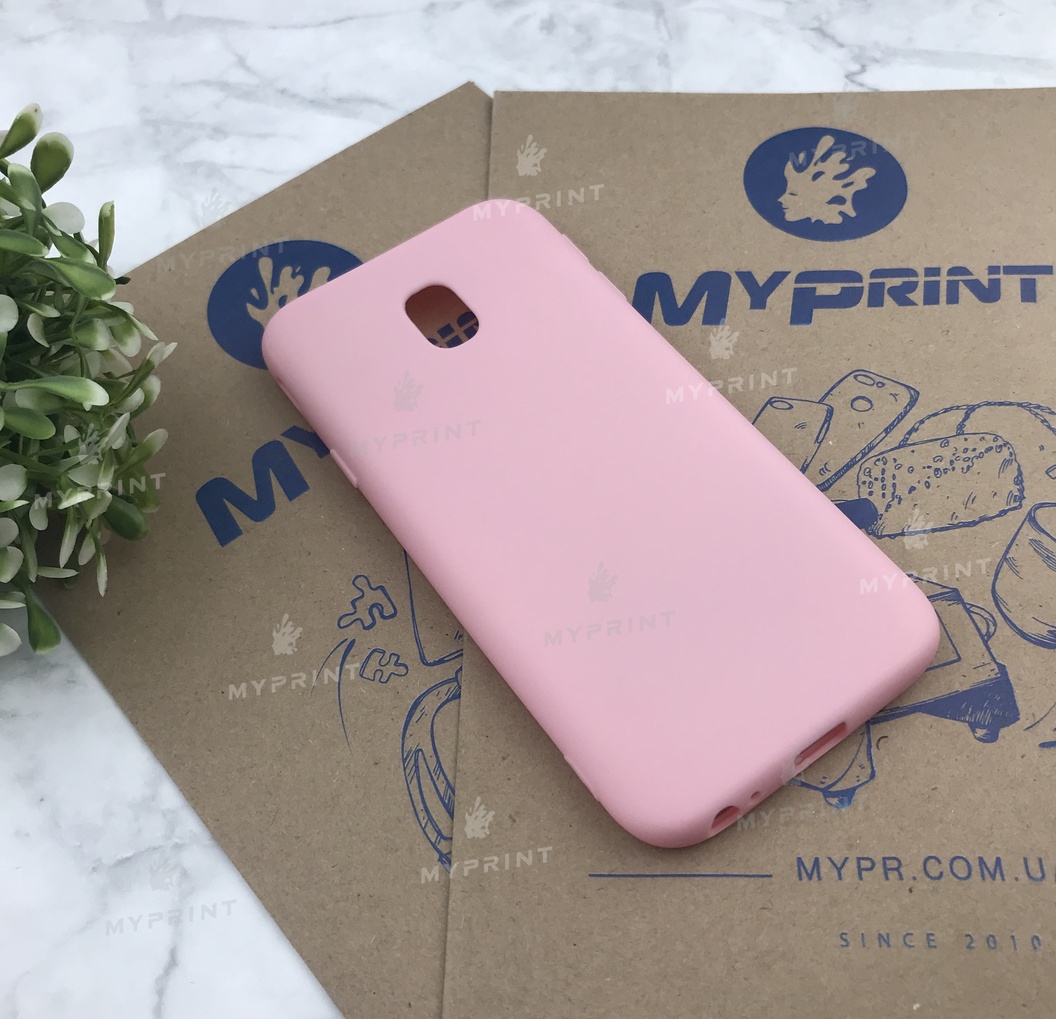 Чохол силіконовий для Samsung J330 рожевий (4908) - фото 2 - Чохли для УФ друку