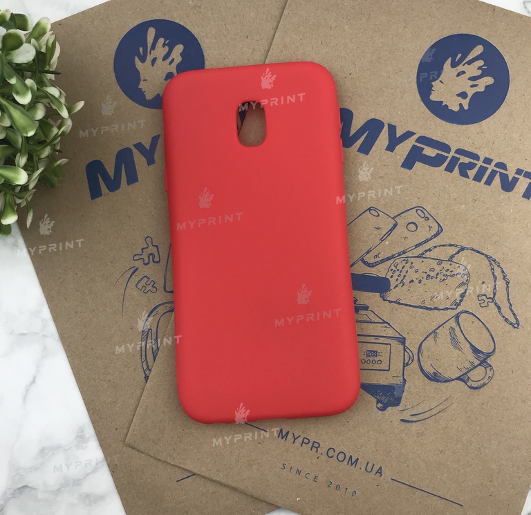 Чохол силіконовий для Samsung J330 червоний (4909) 