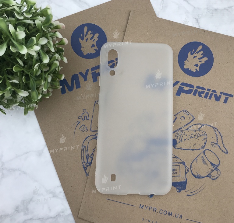 Чохол силіконовий для Samsung M10 білий (4984) 