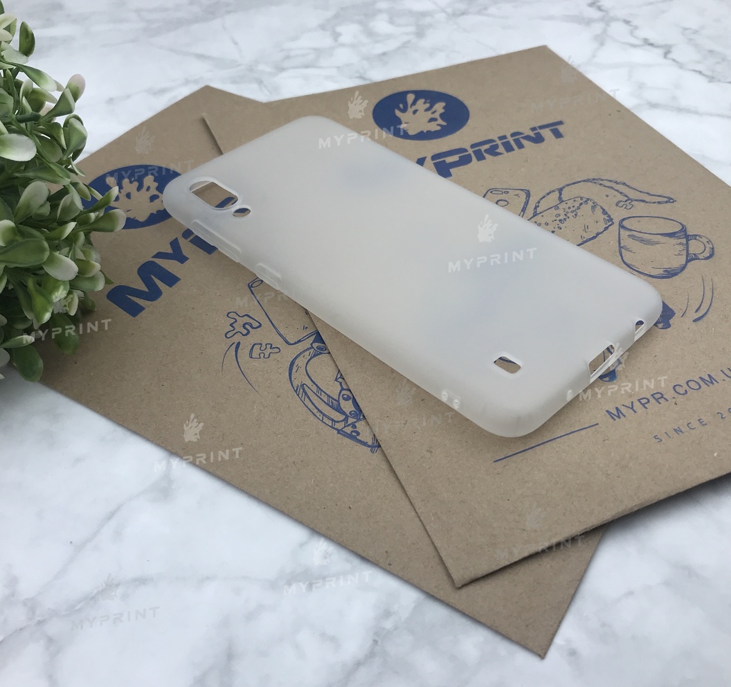 Чохол силіконовий для Samsung M10 білий (4984) - фото 2 - Чохли для УФ друку