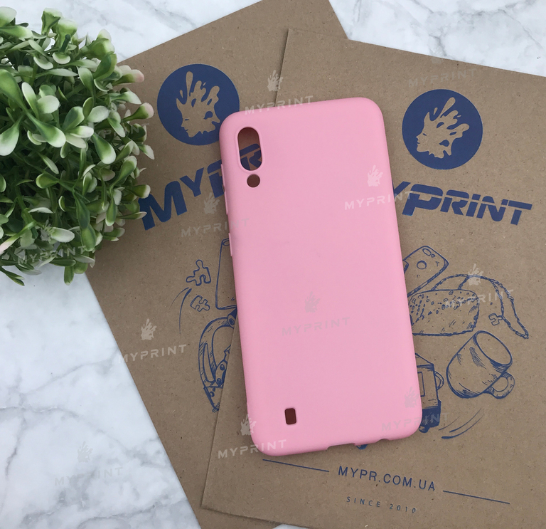 Чохол силіконовий для Samsung M10 рожевий (4986) 