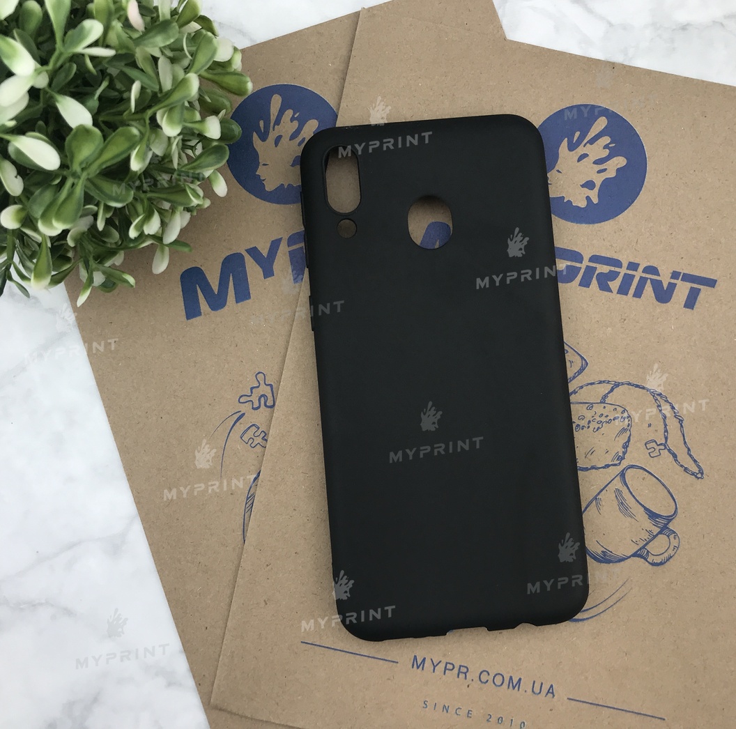 Чохол силіконовий для Samsung M20 чорний (4991) - фото 1 Чохол силіконовий для Samsung M20 чорний (4991) - фото 1 - Чохли для УФ друку
