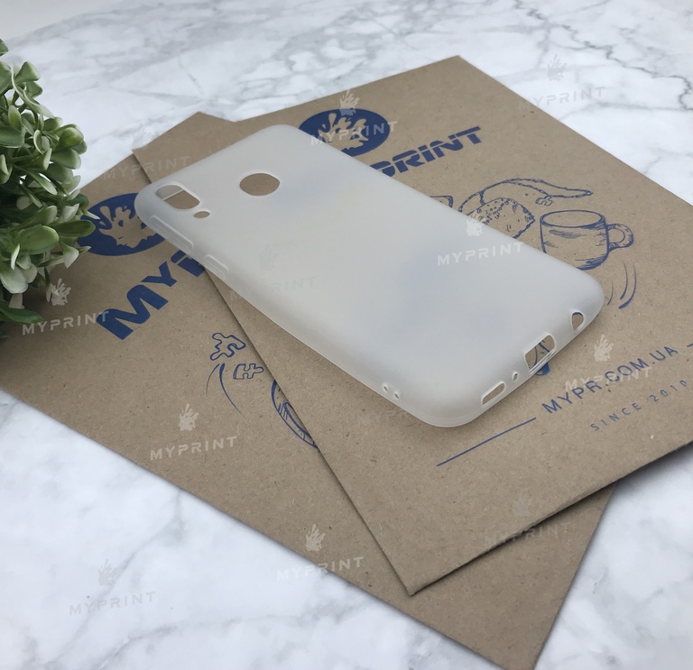 Чохол силіконовий для Samsung M20 білий (4990) 