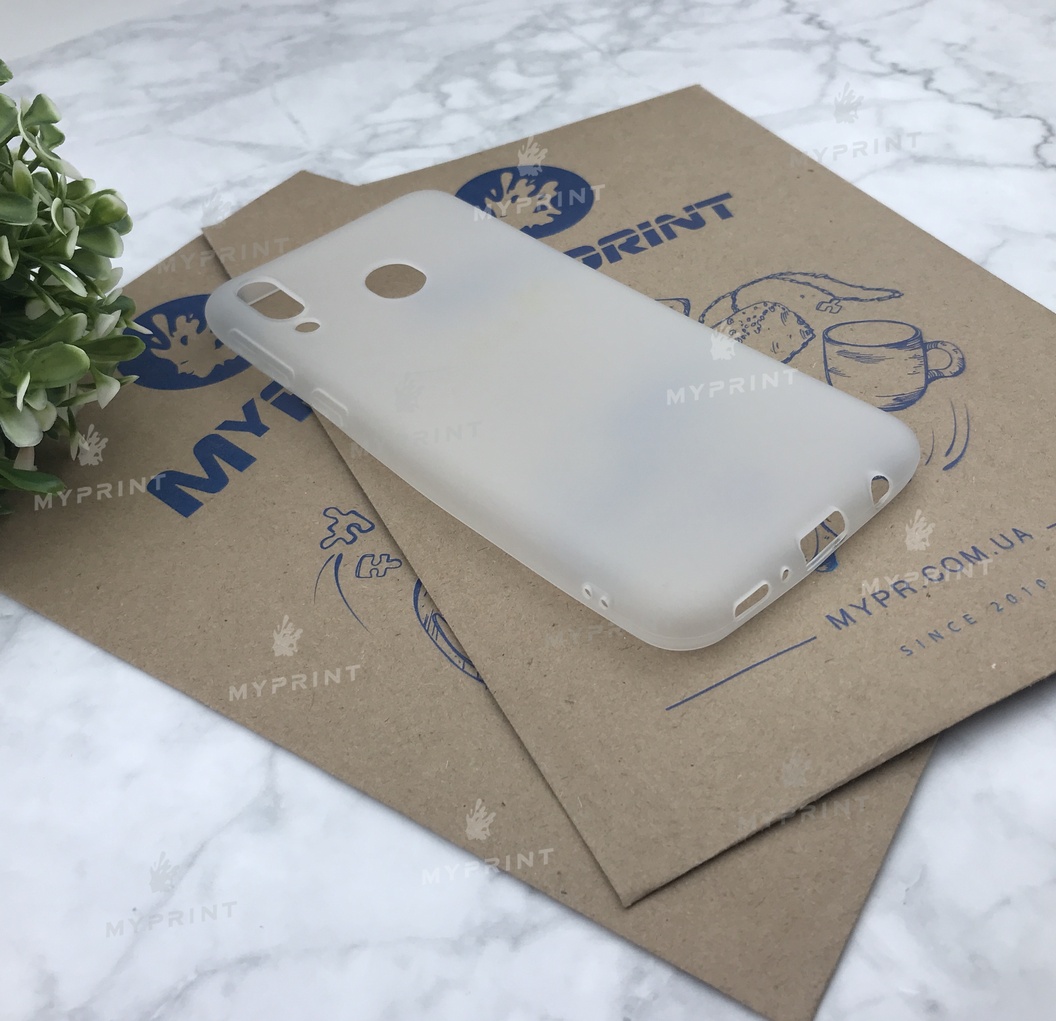 Чохол силіконовий для Samsung M20 білий (4990) - фото 2 - Чохли для УФ друку