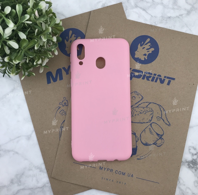 Чохол силіконовий для Samsung M20 рожевий (4992) 
