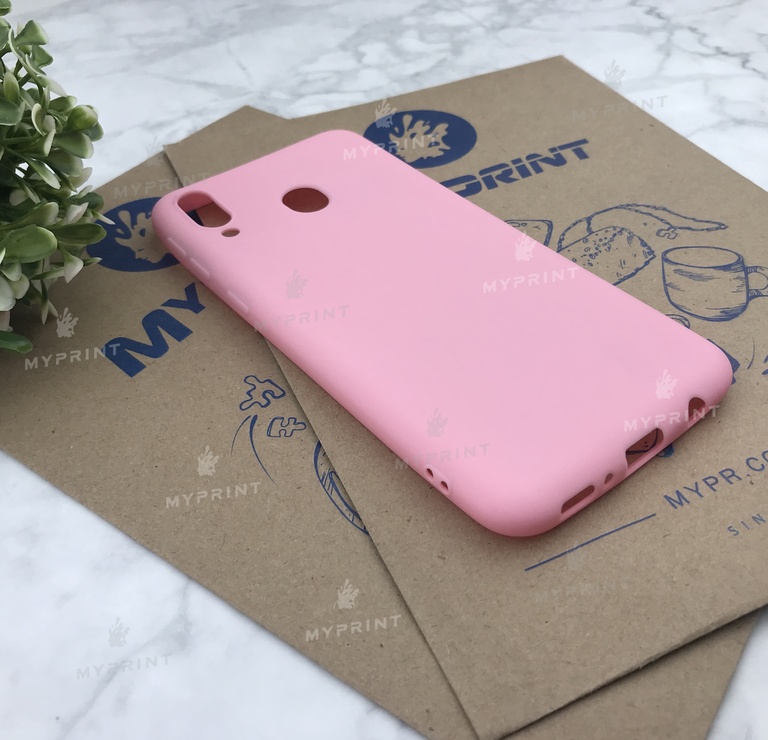 Чохол силіконовий для Samsung M20 рожевий (4992) 