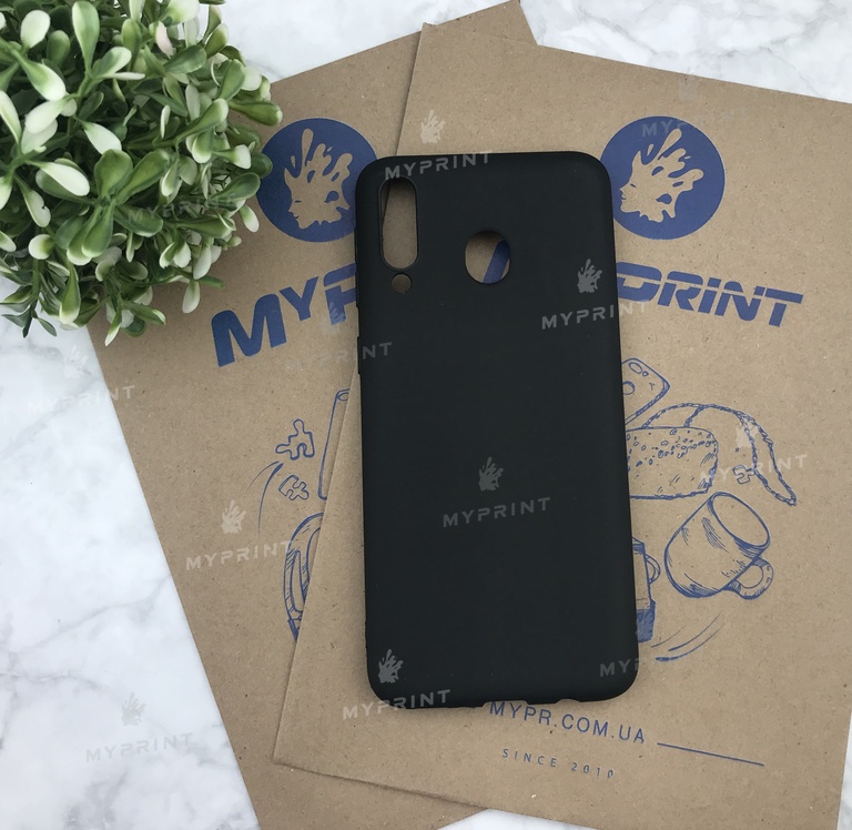 Чохол силіконовий для Samsung M30 чорний (4997) 