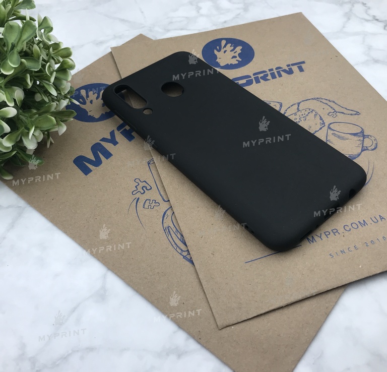 Чохол силіконовий для Samsung M30 чорний (4997) 