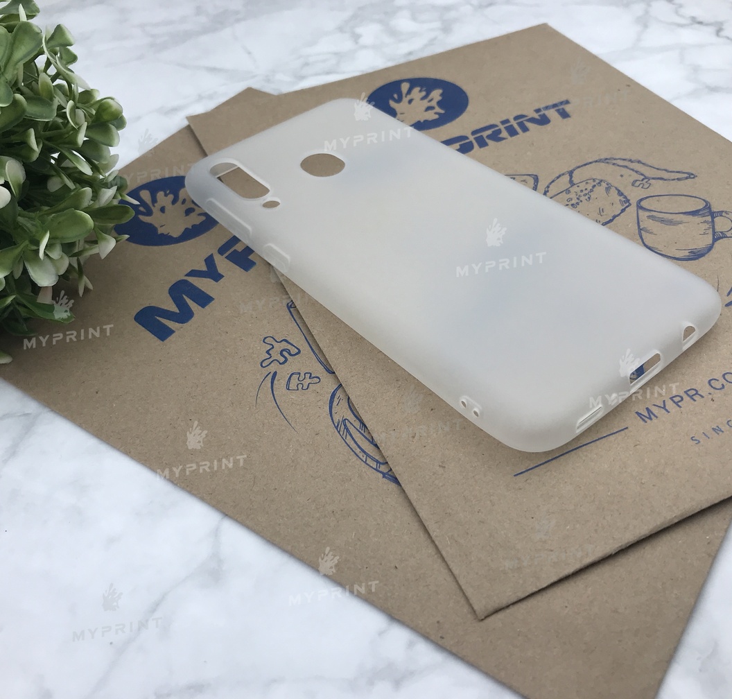 Чохол силіконовий для Samsung M30 білий (4996) - фото 2 - Чохли для УФ друку