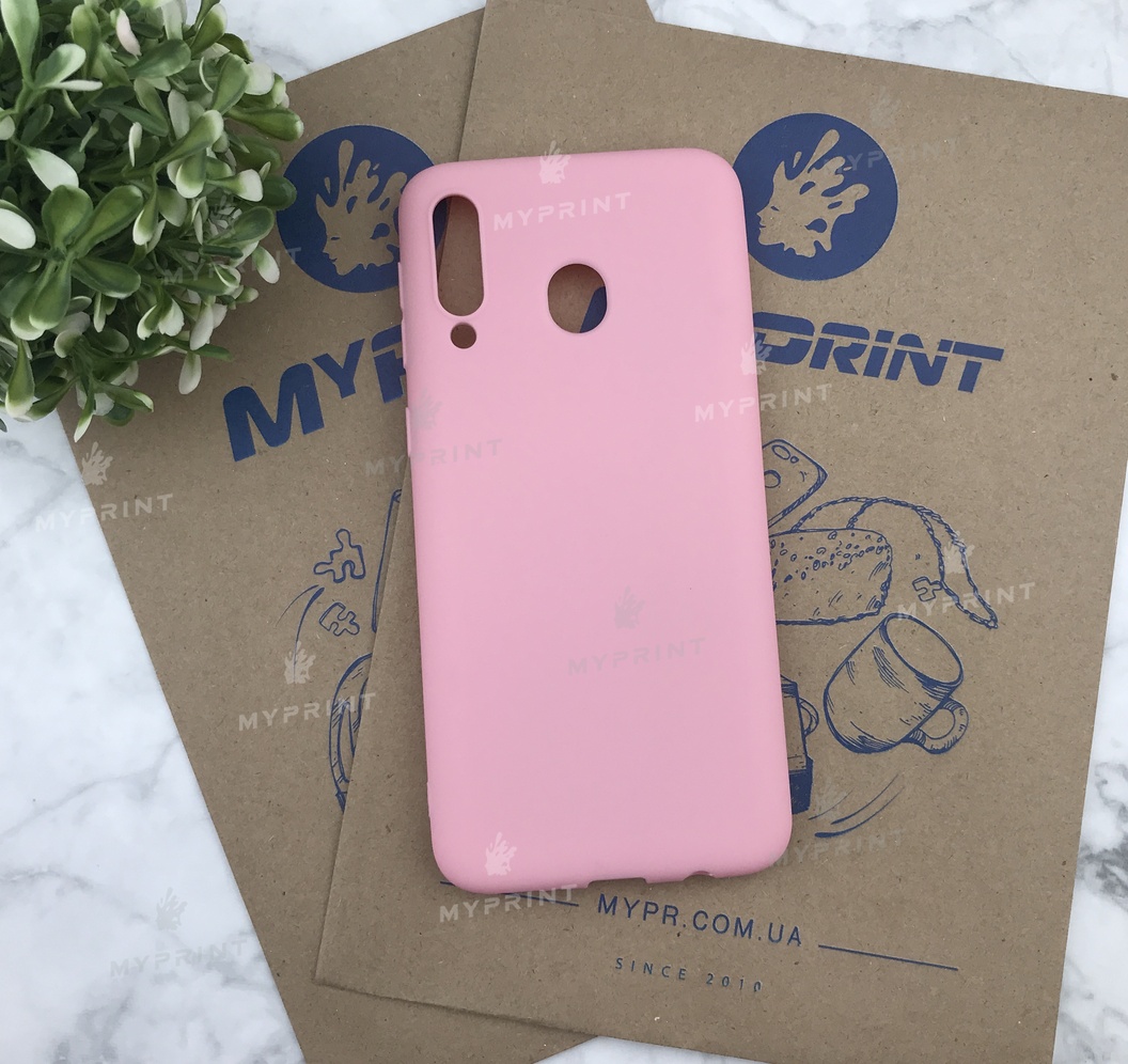 Чохол силіконовий для Samsung M30 рожевий (4998) - фото 1 Чохол силіконовий для Samsung M30 рожевий (4998) - фото 1 - Чохли для УФ друку