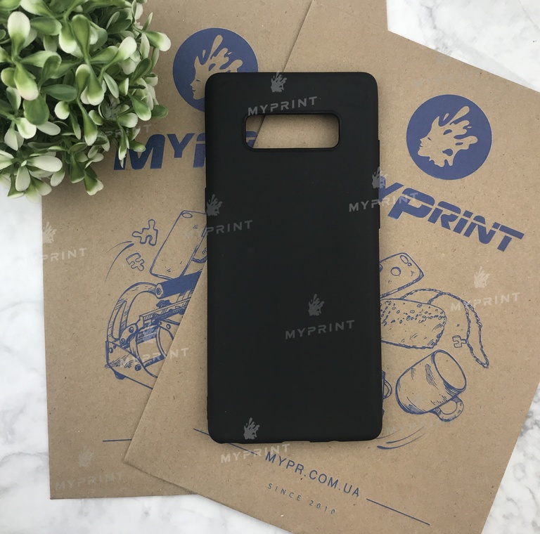Чохол силіконовий для Samsung Note 8 чорний (5003) 