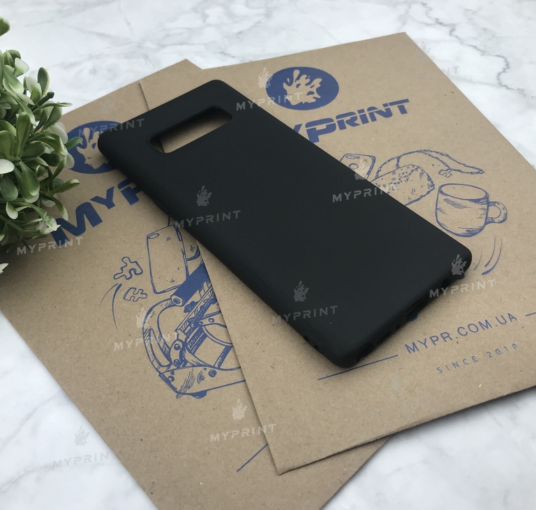 Чохол силіконовий для Samsung Note 8 чорний (5003) 
