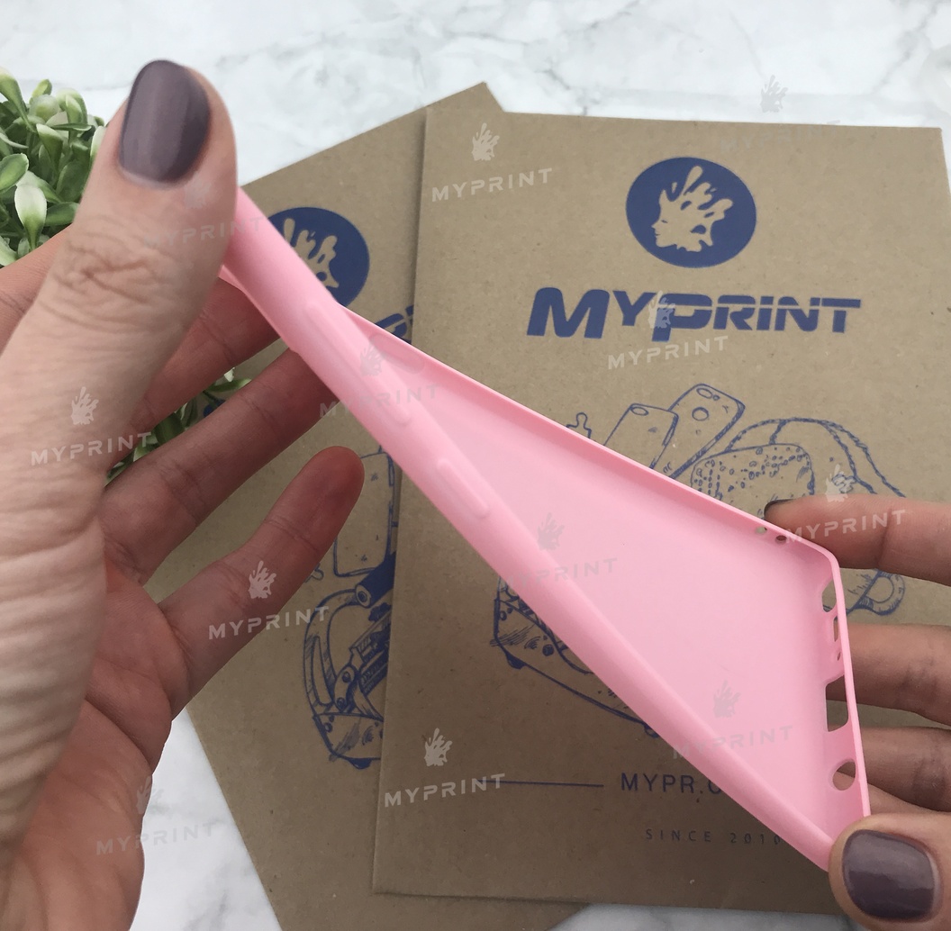 Чохол силіконовий для Samsung Note 8 рожевий (5004) - фото 3 - Чохли для УФ друку