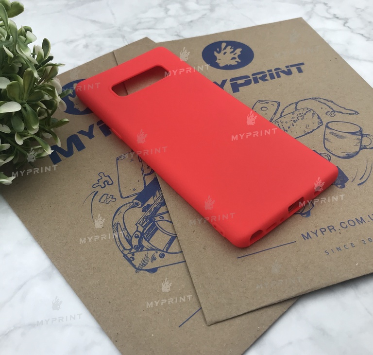 Чохол силіконовий для Samsung Note 8 червоний (5005) 