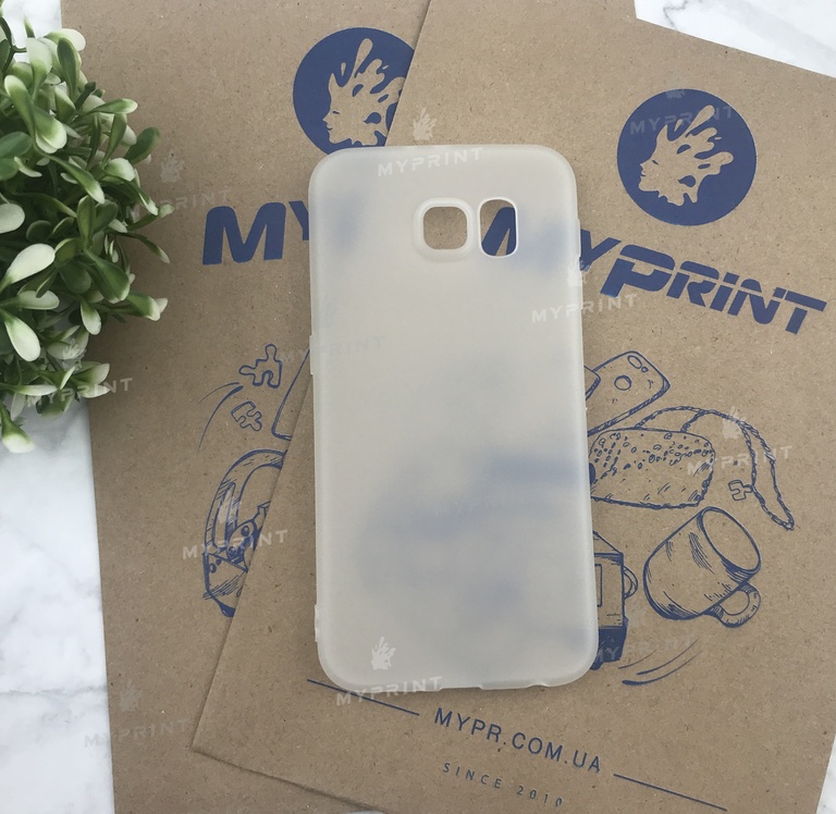 Чохол силіконовий для Samsung S6 білий (5034) 