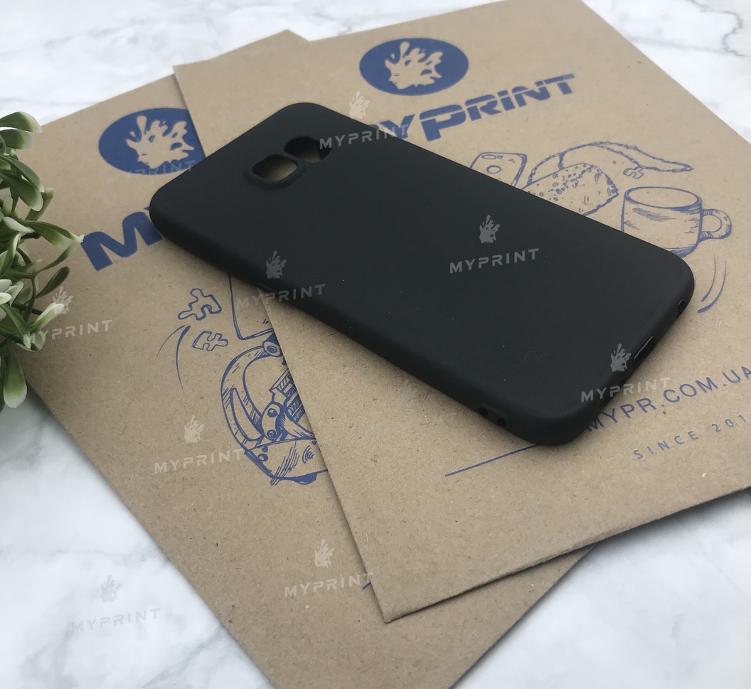 Чохол силіконовий для Samsung S6 чорний (5035) - фото 2 - Чохли для УФ друку