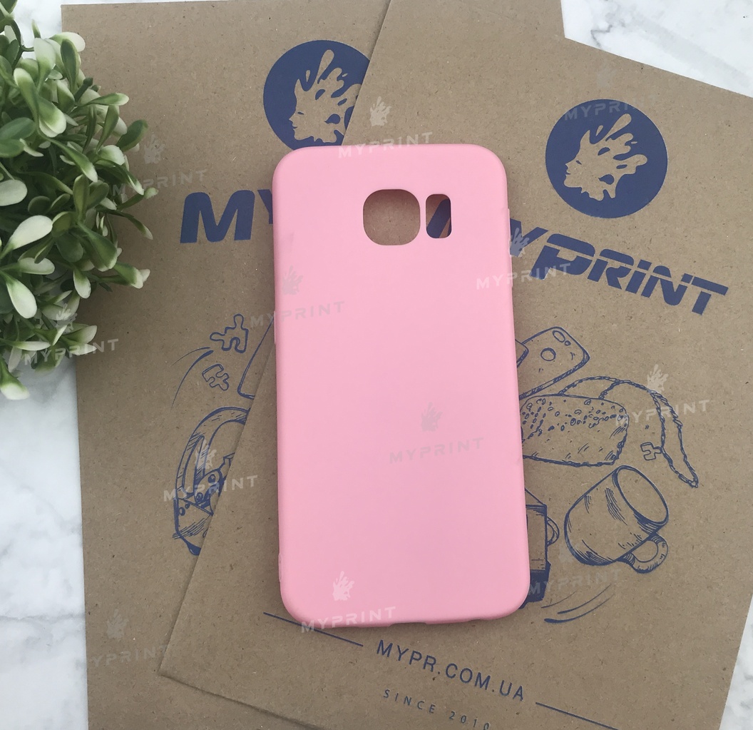 Чехол силиконовый для Samsung S6 розовый (5036) - фото 1 Чехол силиконовый для Samsung S6 розовый (5036) - фото 1 - Чехлы для УФ печати
