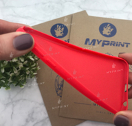 Чохол силіконовий для Samsung S6 червоний (5037) - фото 3 - Чохли для УФ друку