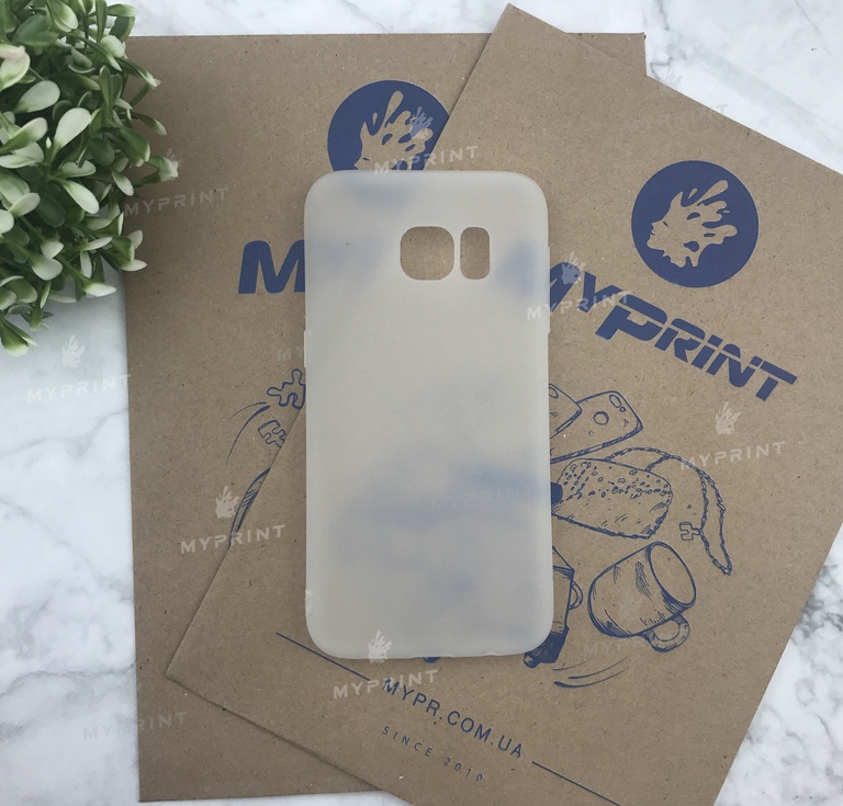 Silicone cover for Samsung S6 EDGE white (5028) 