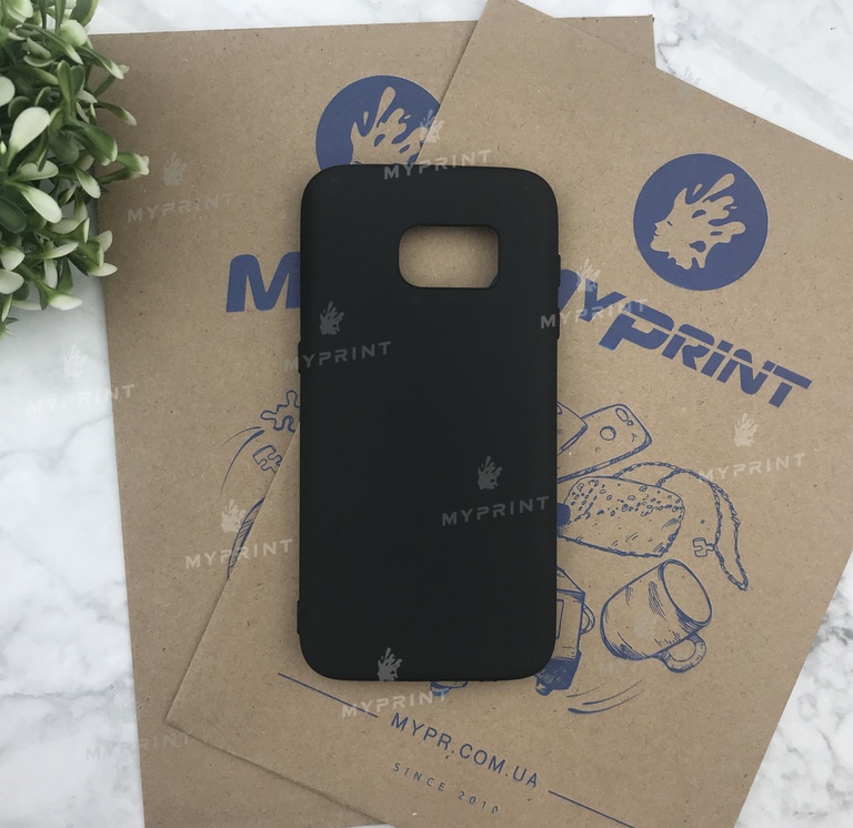 Чохол силіконовий для Samsung S6 EDGE чорний (5029) 