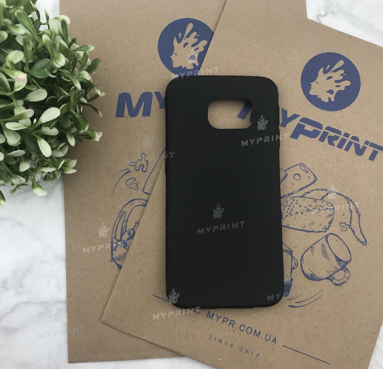 Чохол силіконовий для Samsung S7 чорний (5047) 