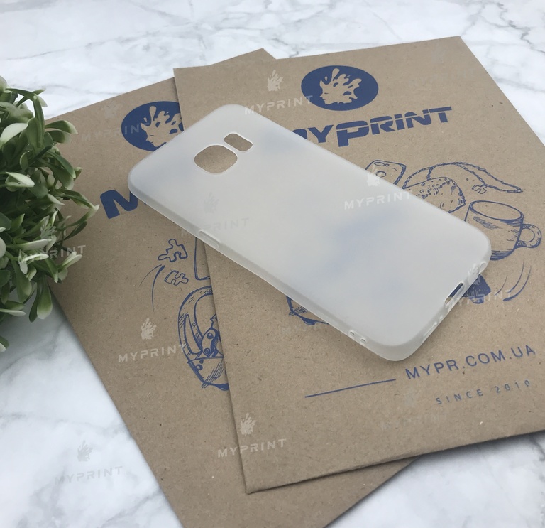 Чохол силіконовий для Samsung S7 білий (5046) 