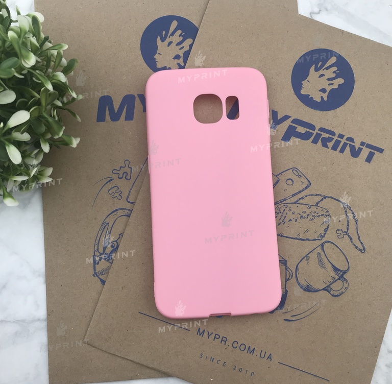 Чохол силіконовий для Samsung S7 рожевий (5048) 
