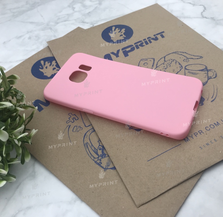 Чохол силіконовий для Samsung S7 рожевий (5048) 