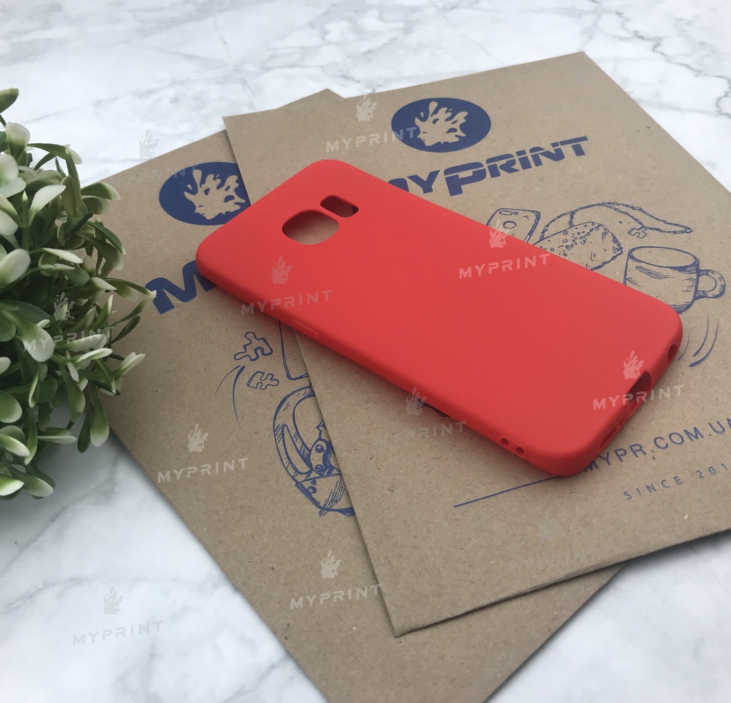 Чохол силіконовий для Samsung S7 червоний (5049) - фото 2 Чохол силіконовий для Samsung S7 червоний (5049) - фото 2 - Чохли для УФ друку
