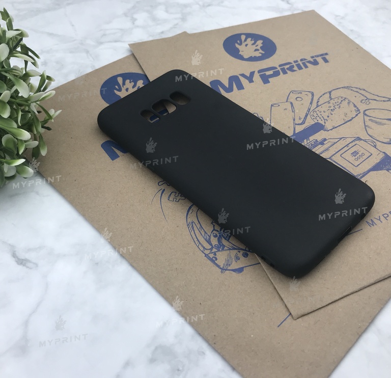 Чохол силіконовий для Samsung S8 чорний (5055) 
