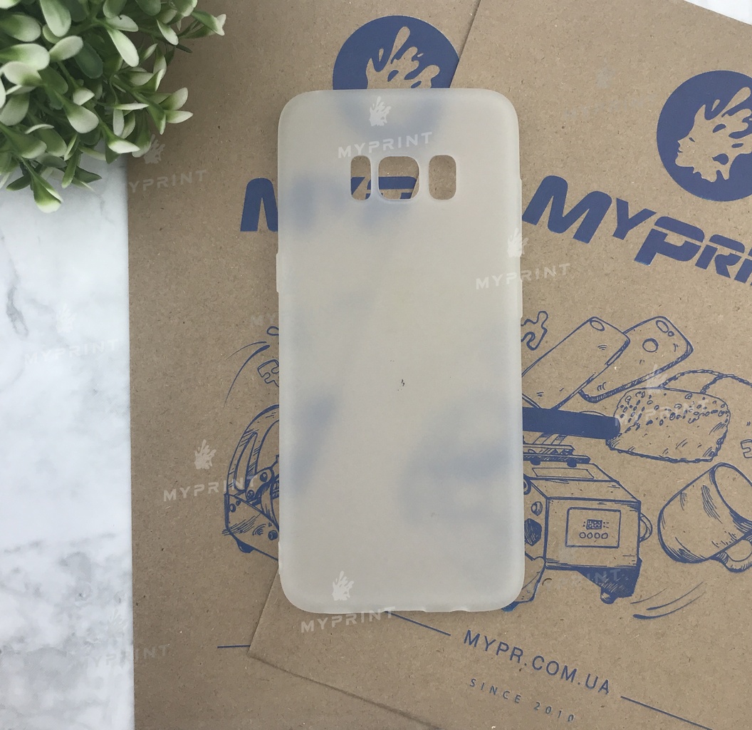 Чохол силіконовий для Samsung S8 білий (5054) - фото 1 Чохол силіконовий для Samsung S8 білий (5054) - фото 1 - Чохли для УФ друку