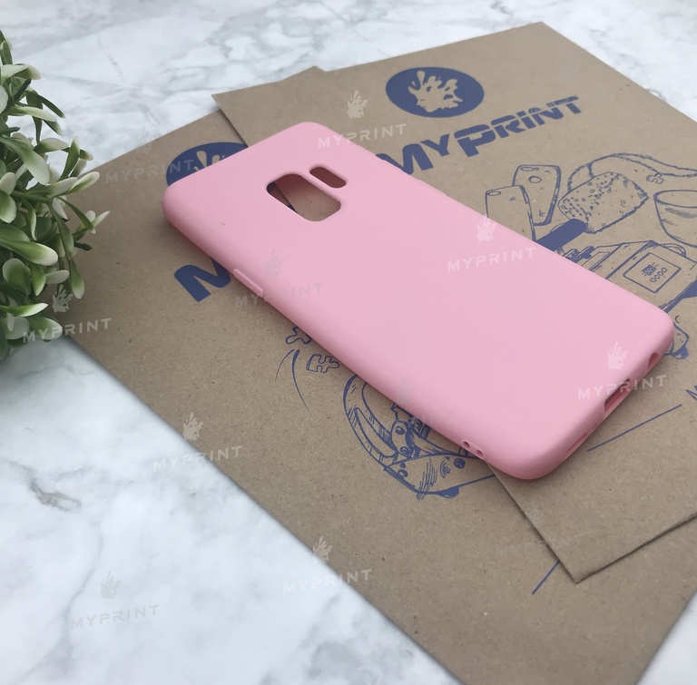 Чохол силіконовий для Samsung S9 рожевий (5068) 