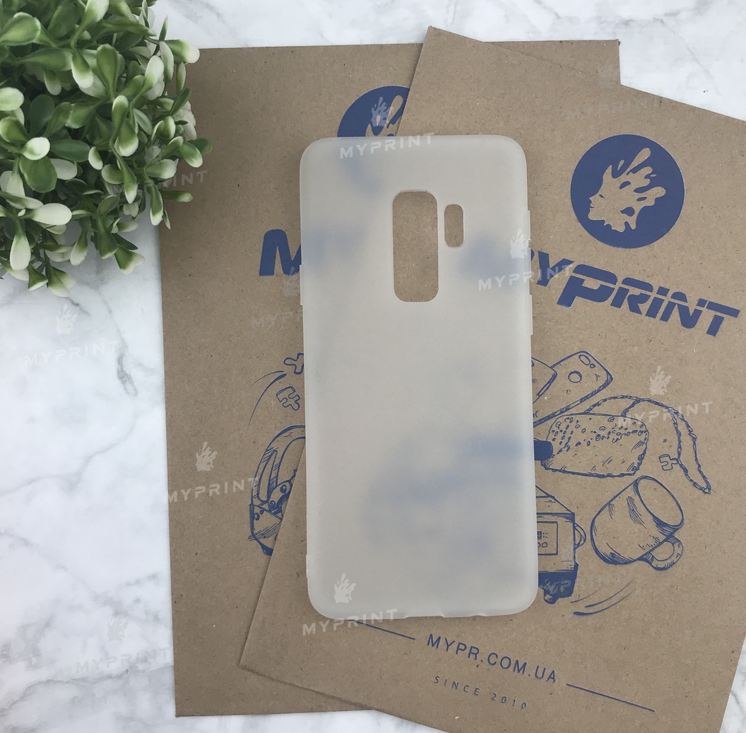 Чохол силіконовий для Samsung S9 Plus білий (5060) - фото 1 Чохол силіконовий для Samsung S9 Plus білий (5060) - фото 1 - Чохли для УФ друку