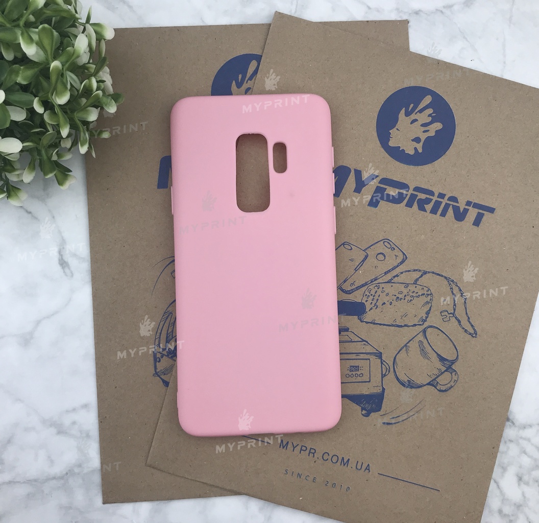 Чохол силіконовий для Samsung S9 Plus рожевий (5062) - фото 1 - Чохли для УФ друку