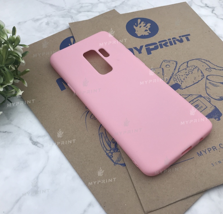 Чохол силіконовий для Samsung S9 Plus рожевий (5062) 