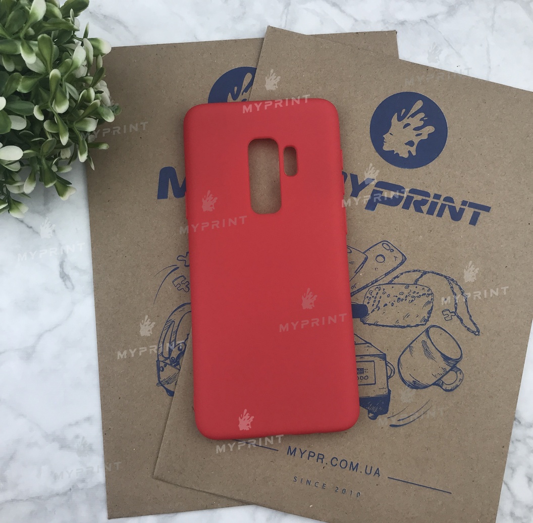 Чохол силіконовий для Samsung S9 Plus червоний (5063) - фото 1 Чохол силіконовий для Samsung S9 Plus червоний (5063) - фото 1 - Чохли для УФ друку