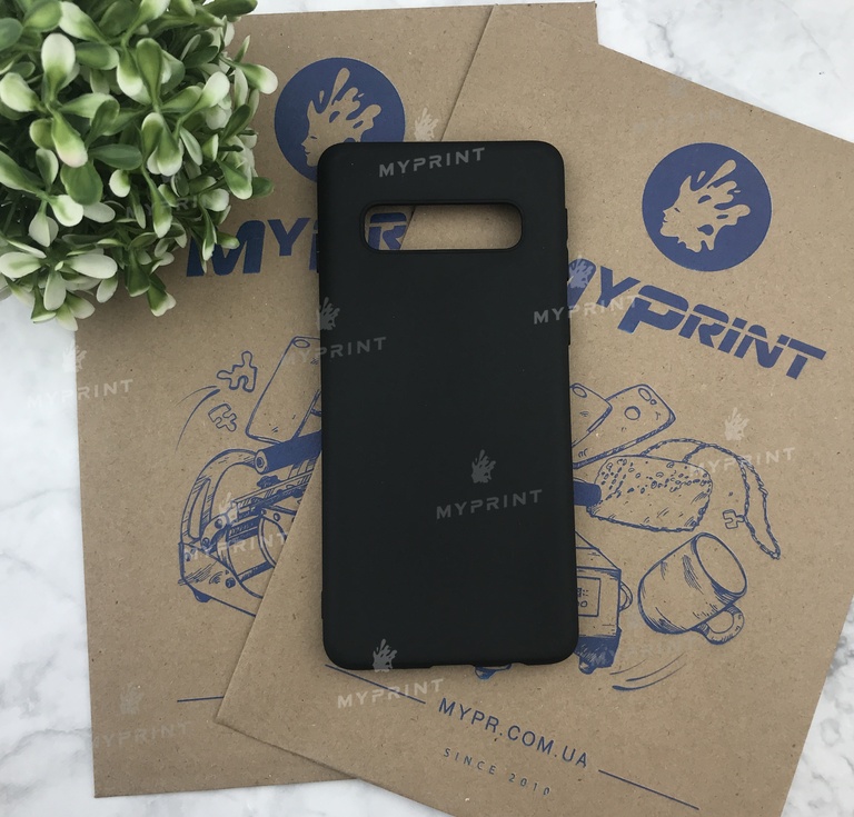 Чохол силіконовий для Samsung S10 чорний (5011) 