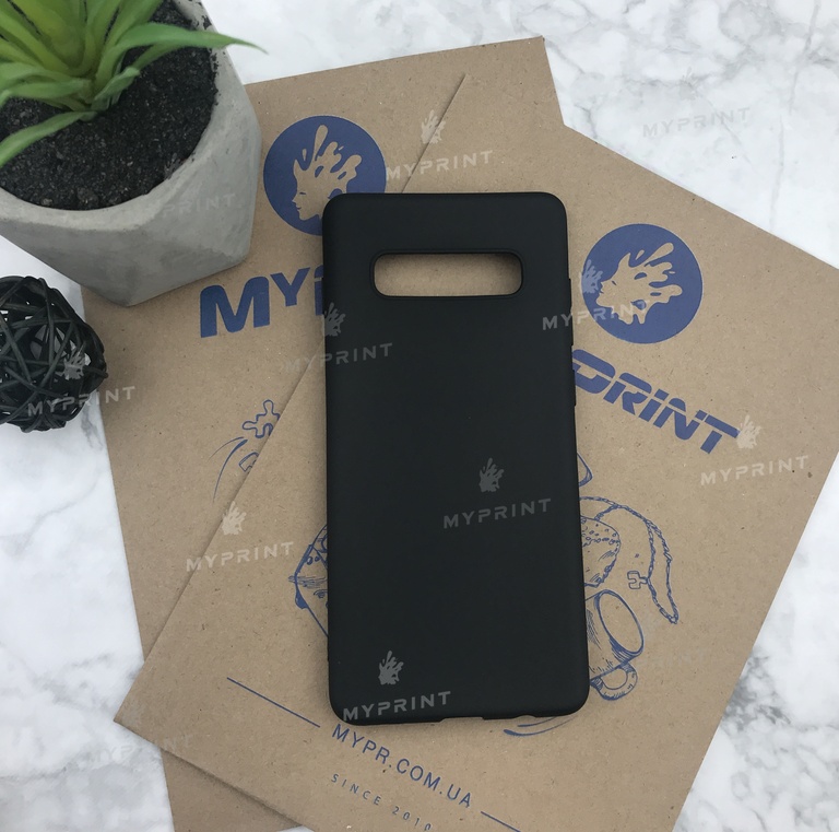 Чохол силіконовий для Samsung S10 Plus чорний (5017) 