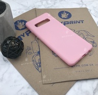 Чохол силіконовий для Samsung S10 Plus рожевий (5018) - фото 2 Чохол силіконовий для Samsung S10 Plus рожевий (5018) - фото 2 - Чохли для УФ друку