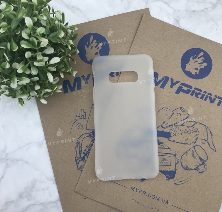 Чохол силіконовий для Samsung S10e білий (5022) 