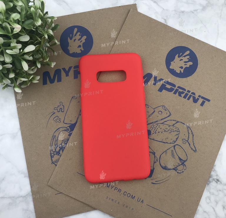 Silicone cover for Samsung S10e red (5025) 