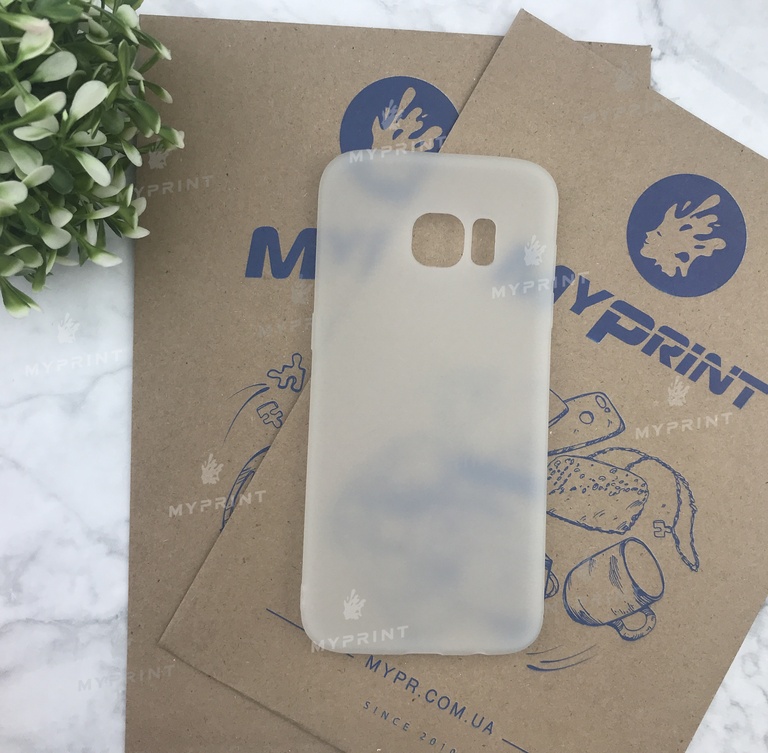 Чохол силіконовий для Samsung S7 EDGE білий (5040) 